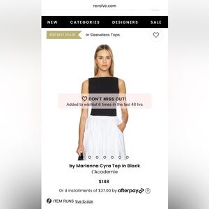 [revolve; l’academie] black top